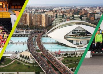 mosaico con imagenes del marathon